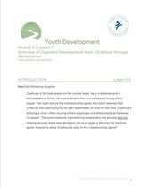 Youth Development Curriculum Module 3, Lesson 7