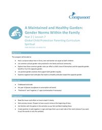 (Y2) Lesson 7: A Maintained and Healthy Garden - Gender Norms within the Family