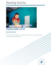 Reading Activity — Teacher Guide, Grade 1 Volume 1A