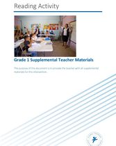 Supplemental Teacher Materials - Grade 1