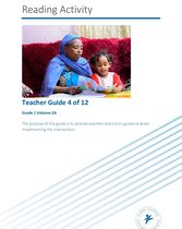 Reading Activity — Teacher Guide, Grade 1 Volume 2A