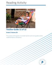 Reading Activity — Teacher Guide, Grade 2 Volume 2B