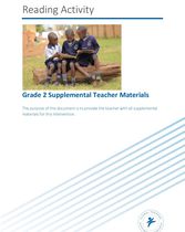 Reading Activity Supplemental Teacher Materials - Grade 2